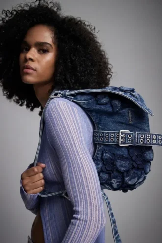 Blue Denim Bag