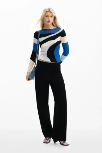 Blue Knit Sweater