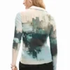 Buttoned Texture T-Shirt