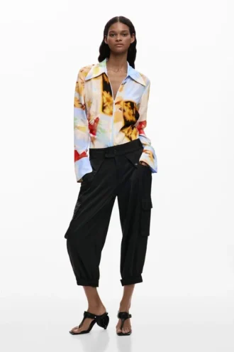 Cargo Capri Pants