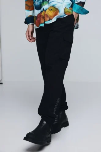 Cargo Trousers with Drawstring