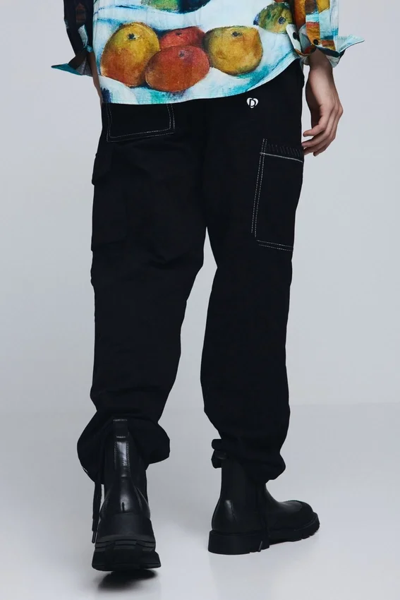 Cargo Trousers with Drawstring Cargo Trousers with Drawstring
