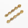 Cascade Spiral Earrings Gold-Plated Zalio