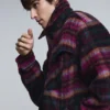 Checked Jacket with Pockets