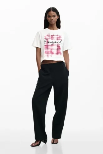 Checked Logo T-Shirt