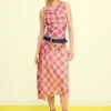 Checked Plaid Strap Dress