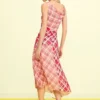 Checked Plaid Strap Dress