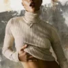 Checked Turtleneck Sweater Checked Turtleneck Sweater