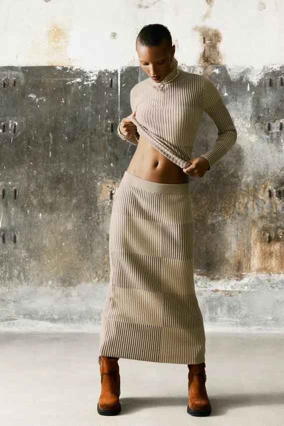 Checked Turtleneck Sweater Checked Turtleneck Sweater