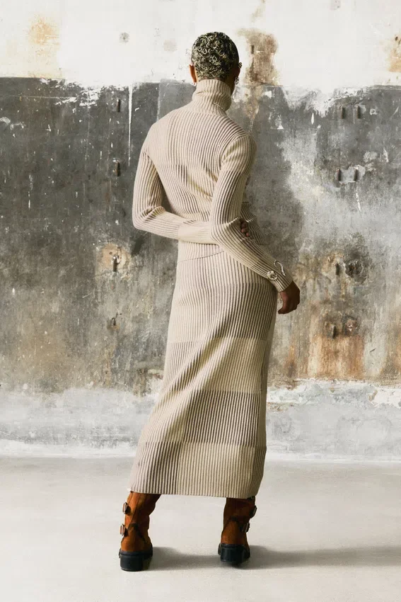 Checked Turtleneck Sweater Checked Turtleneck Sweater