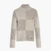 Checked Turtleneck Sweater Checked Turtleneck Sweater