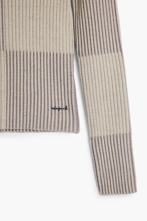 Checked Turtleneck Sweater Checked Turtleneck Sweater