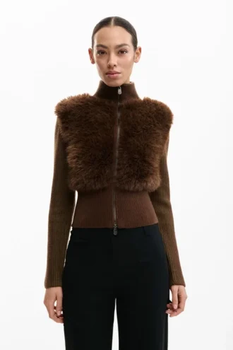 Chocolate Knit Jacket