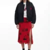 Collage Skirt with Turned Waist