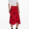 Collage Skirt with Turned Waist