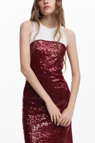 Combined Midi Dress