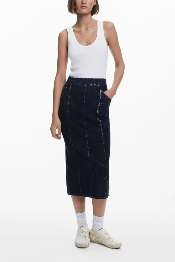 Combined Midi Dress Combined Midi Dress