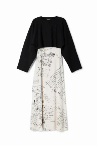 Combined Midi Dress