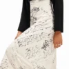 Combined Midi Dress Combined Midi Dress