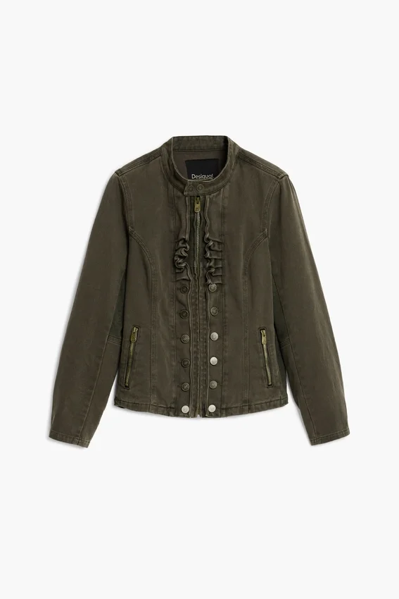 Cotton Jacket with Zipper Cotton Jacket with Zipper