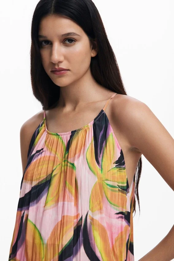 Crinkled Effect Midi Dress Crinkled Effect Midi Dress
