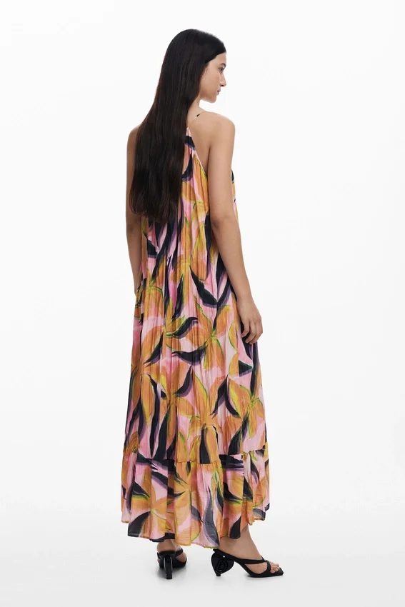 Crinkled Effect Midi Dress Crinkled Effect Midi Dress