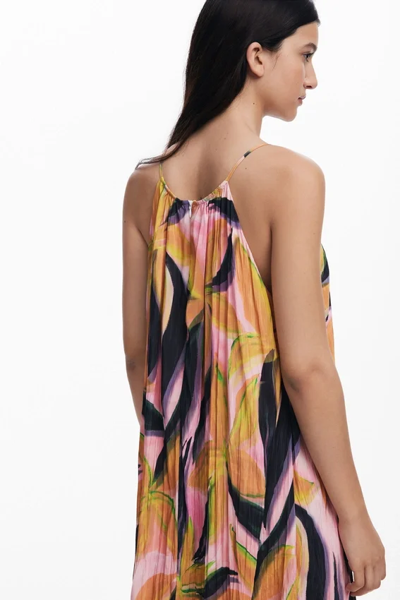Crinkled Effect Midi Dress Crinkled Effect Midi Dress