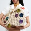 Crochet Bag with Flowers