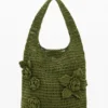Crochet Bag with Flowers