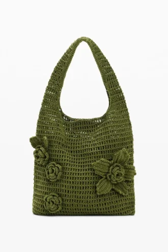 Crochet Bag with Flowers