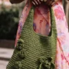 Crochet Bag with Flowers