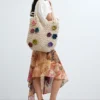 Crochet Bag with Flowers