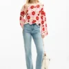Crochet Flower Sweater