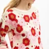 Crochet Flower Sweater