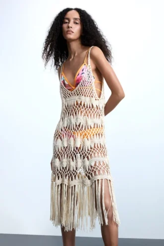 Crochet Pareo with Appliques