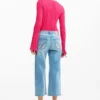 Crochet Patch Denim Trousers