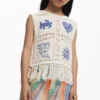 Crochet Sweater with Fringes