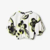 Cropped Floral Blouse