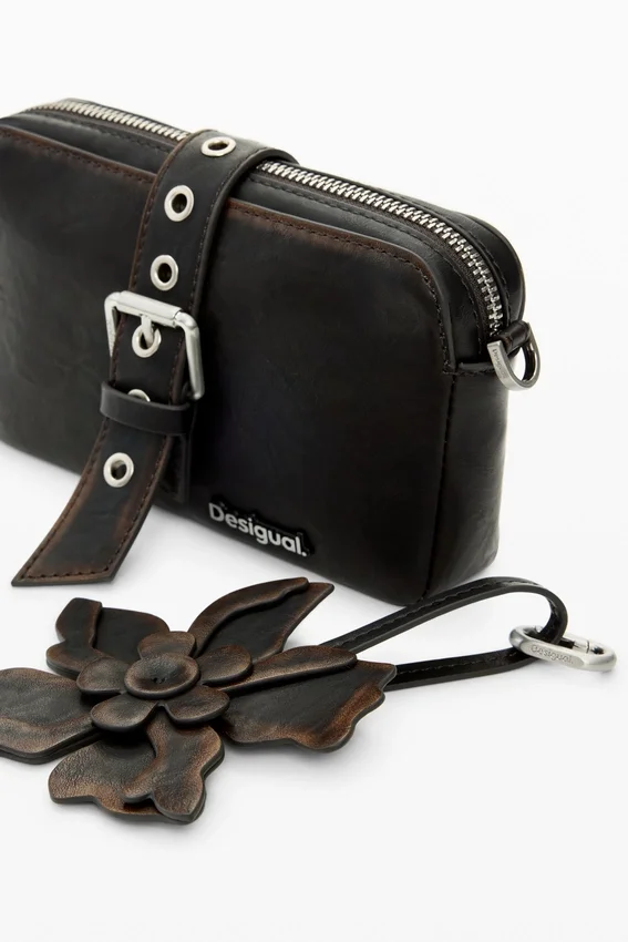 Crossbody Wallet Floral Appliques Crossbody Wallet Floral Appliques