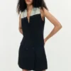 Crossed Bimaterial Dress