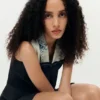 Crossed Bimaterial Dress