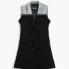 Crossed Bimaterial Dress
