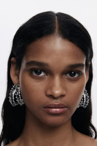 Crystal Hoop Earrings Zalio