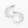 Crystal Hoop Earrings Zalio