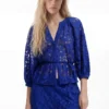 Cut-Out Blouse