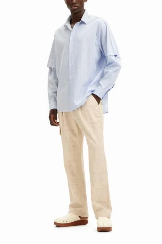 Deconstructed Long-Sleeve Shirt