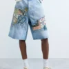 Denim Bermuda Patches Denim Bermuda Patches