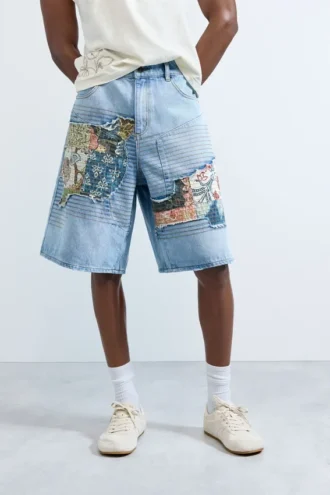 Denim Bermuda Patches
