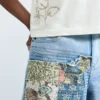 Denim Bermuda Patches Denim Bermuda Patches