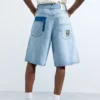 Denim Bermuda Patches Denim Bermuda Patches